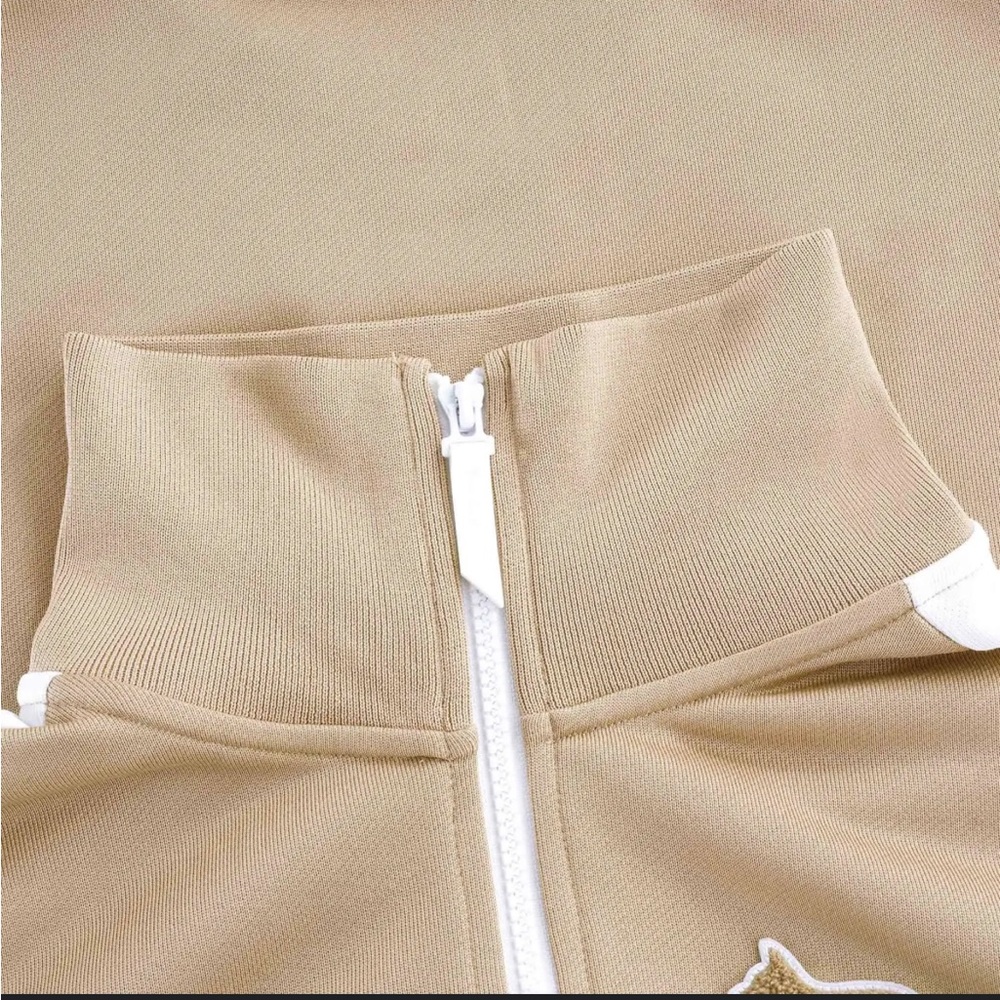 Puma x Maison Kitsuné T7 Track Jacket Small NWT Beige Fox Logo Limited Edition - Picture 8 of 11